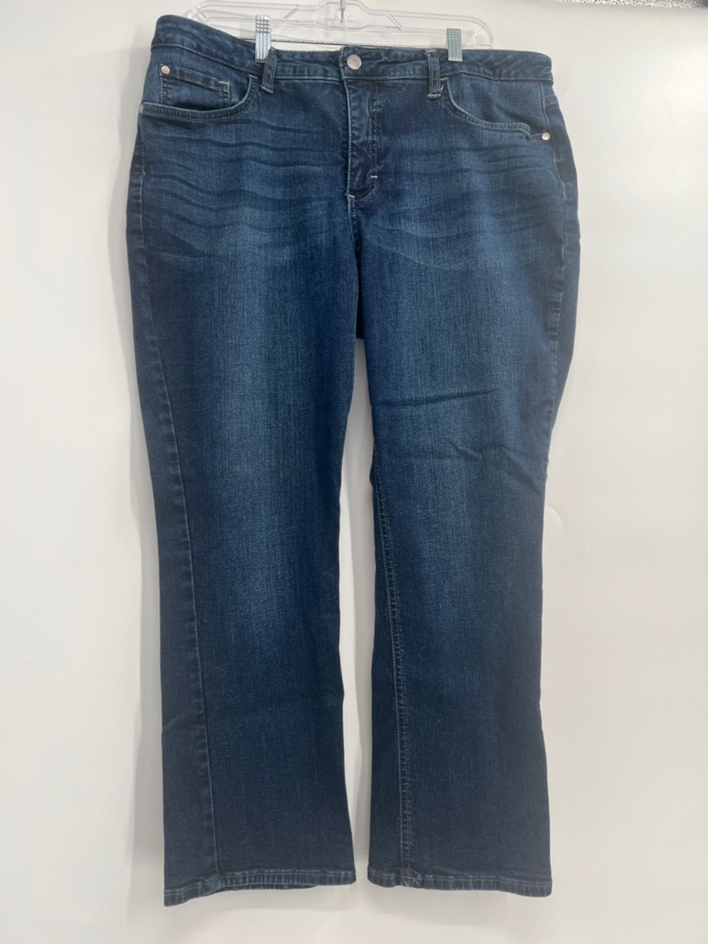 Size 18P   Lee Women's Dark Blue Mid-rise Straight Jeans